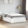 White engineered wood bed frame 160x200 cm by vidaXL, Beds and slatted bases - Ref: Foro24-3280909, Price: 151,83 €, Discount: %