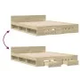 Sonoma oak engineered wood bed with drawers 160x200 cm by vidaXL, Beds and slatted bases - Ref: Foro24-3280736, Price: 174,24...