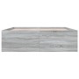 Estructura de cama madera de ingeniería gris Sonoma 160x200 cm de vidaXL, Camas y somieres - Ref: Foro24-3280914, Precio: 153...