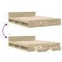 Sonoma oak engineered wood bed with drawers 150x200 cm by vidaXL, Beds and slatted bases - Ref: Foro24-3280743, Price: 161,95...