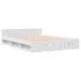 White engineered wood bed with drawers 140x200 cm by vidaXL, Beds and slatted bases - Ref: Foro24-3280748, Price: 201,25 €, D...