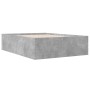 Concrete gray engineered wood bed frame 120x190cm by vidaXL, Beds and slatted bases - Ref: Foro24-3280954, Price: 135,28 €, D...