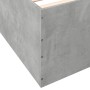 Concrete gray engineered wood bed frame 100x200cm by vidaXL, Beds and slatted bases - Ref: Foro24-3280961, Price: 104,35 €, D...