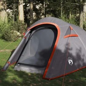 Wasserdichtes 3-Personen-Tunnelzelt in Grau und Orange von vidaXL, Zelte - Ref: Foro24-94602, Preis: 69,41 €, Rabatt: %