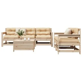 Garden sofa set 6 pieces solid pine wood by vidaXL, Garden sets - Ref: Foro24-3250820, Price: 340,87 €, Discount: %