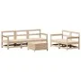 Garden sofa set 6 pieces solid pine wood by vidaXL, Garden sets - Ref: Foro24-3250820, Price: 340,87 €, Discount: %