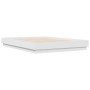 White engineered wood bed frame 150x200 cm by vidaXL, Beds and slatted bases - Ref: Foro24-3209849, Price: 130,14 €, Discount: %