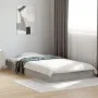 Concrete gray engineered wood bed frame 90x190 cm by vidaXL, Beds and slatted bases - Ref: Foro24-842073, Price: 60,28 €, Dis...