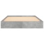 Estructura de cama madera de ingeniería gris hormigón 90x190 cm de vidaXL, Camas y somieres - Ref: Foro24-842073, Precio: 61,...