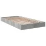 Concrete gray engineered wood bed frame 90x190 cm by vidaXL, Beds and slatted bases - Ref: Foro24-842073, Price: 60,28 €, Dis...