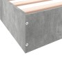 Estructura de cama madera de ingeniería gris hormigón 90x190 cm de vidaXL, Camas y somieres - Ref: Foro24-842073, Precio: 61,...