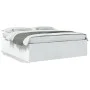 Estructura de cama madera de ingeniería blanca 180x200 cm de vidaXL, Camas y somieres - Ref: Foro24-3280902, Precio: 157,61 €...