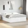 White engineered wood bed frame 180x200 cm by vidaXL, Beds and slatted bases - Ref: Foro24-3280902, Price: 157,65 €, Discount: %