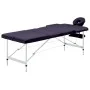 Folding massage table 3 zones purple aluminum by vidaXL, massage tables - Ref: Foro24-110198, Price: 157,55 €, Discount: %