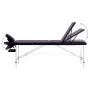 Camilla de masaje plegable 3 zonas aluminio morado de vidaXL, Mesas de masaje - Ref: Foro24-110198, Precio: 157,83 €, Descuen...