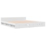 Estructura cama con cajones madera ingeniería blanca 200x200 cm