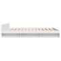 Estructura cama con cajones madera ingeniería blanca 200x200 cm