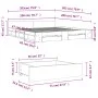 White engineered wood bed frame with drawers 200x200 cm by vidaXL, Beds and slatted bases - Ref: Foro24-3280720, Price: 180,4...