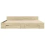 Sonoma oak engineered wood bed with drawers 200x200 cm by vidaXL, Beds and slatted bases - Ref: Foro24-3280722, Price: 173,22...