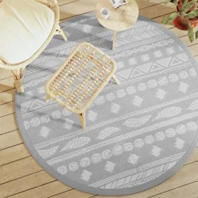 ARAKIL Outdoor-Teppich grau Ø160 cm PP von vidaXL, Outdoor-Protektoren - Ref: Foro24-368531, Preis: 26,49 €, Rabatt: %