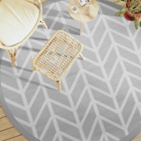 ARAKIL gray outdoor rug Ø200 cm PP by vidaXL, Outdoor protectors - Ref: Foro24-368550, Price: 43,44 €, Discount: %
