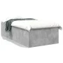 Concrete gray engineered wood bed frame 90x200cm by vidaXL, Beds and slatted bases - Ref: Foro24-3280968, Price: 107,00 €, Di...