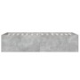 Betongrauer Bettrahmen aus Holzwerkstoff, 90 x 200 cm von vidaXL, Betten und Lattenroste - Ref: Foro24-3280968, Preis: 108,30...