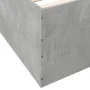 Estructura de cama madera de ingeniería gris hormigón 90x200cm de vidaXL, Camas y somieres - Ref: Foro24-3280968, Precio: 106...