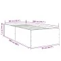 Concrete gray engineered wood bed frame 90x200cm by vidaXL, Beds and slatted bases - Ref: Foro24-3280968, Price: 107,00 €, Di...