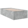 Betongrauer Bettrahmen aus Holzwerkstoff, 75 x 190 cm von vidaXL, Betten und Lattenroste - Ref: Foro24-3280982, Preis: 100,94...