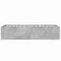 Concrete gray engineered wood bed frame 75x190 cm by vidaXL, Beds and slatted bases - Ref: Foro24-3280982, Price: 100,94 €, D...