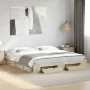Cama con cajones madera ingeniería roble Sonoma 180x200 cm de vidaXL, Camas y somieres - Ref: Foro24-3280729, Precio: 188,82 ...