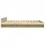 Bett aus Sonoma-Eichenholzwerkstoff mit Schubladen, 180 x 200 cm von vidaXL, Betten und Lattenroste - Ref: Foro24-3280729, Pr...