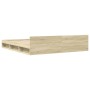 Cama con cajones madera ingeniería roble Sonoma 180x200 cm de vidaXL, Camas y somieres - Ref: Foro24-3280729, Precio: 191,74 ...