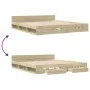 Cama con cajones madera ingeniería roble Sonoma 180x200 cm de vidaXL, Camas y somieres - Ref: Foro24-3280729, Precio: 188,82 ...