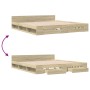 Cama con cajones madera ingeniería roble Sonoma 180x200 cm de vidaXL, Camas y somieres - Ref: Foro24-3280729, Precio: 191,74 ...