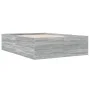 Estructura de cama madera de ingeniería gris Sonoma 120x190 cm de vidaXL, Camas y somieres - Ref: Foro24-3280956, Precio: 137...