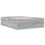 Sonoma-grauer Holzwerkstoff-Bettrahmen 120 x 190 cm von vidaXL, Betten und Lattenroste - Ref: Foro24-3280956, Preis: 138,92 €...