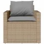 Gartensitzgruppe mit 4-teiligen Sofas und Kissen aus synthetischem Rattan in Beige. von vidaXL, Gartensets - Ref: Foro24-3663...