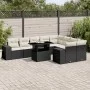 Set de sofás de jardín 10 pzas cojines ratán sintético negro by vidaXL, Garden sets - Ref: Foro24-3269386, Price: 651,08 €, D...