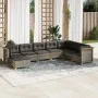Set de sofás de jardín 8 pzas y cojines ratán sintético gris by vidaXL, Garden sets - Ref: Foro24-3261954, Price: 608,80 €, D...