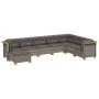 Set de sofás de jardín 8 pzas y cojines ratán sintético gris by vidaXL, Garden sets - Ref: Foro24-3261954, Price: 608,80 €, D...