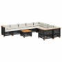Set de sofás de jardín 10 pzas cojines ratán sintético negro by vidaXL, Garden sets - Ref: Foro24-3262010, Price: 727,22 €, D...
