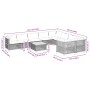 Set de sofás de jardín 10 pzas cojines ratán sintético negro by vidaXL, Garden sets - Ref: Foro24-3262010, Price: 727,22 €, D...