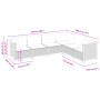 Gartenmöbel-Set, 6-teilig, mit grauen Polstern aus synthetischem Rattan. von vidaXL, Gartensets - Ref: Foro24-3261858, Preis:...