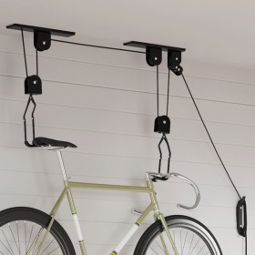 Elevadores de bicicletas con montaje en techo 2 unidades 20 kg