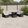Set de sofás de jardín 8 piezas y cojines ratán sintético negro by vidaXL, Garden sets - Ref: Foro24-3267466, Price: 522,37 €...
