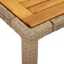 3-teiliges Gartenspeiseset mit PE-Rattan-Akazie-Beige-Kissen. von vidaXL, Gartensets - Ref: Foro24-3278639, Preis: 247,71 €, ...
