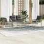Gartensofagarnitur 4-teilig mit grauen Polstern aus synthetischem Rattan von vidaXL, Gartensets - Ref: Foro24-368732, Preis: ...