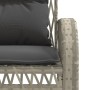 Set de sofás de jardín 4 pzas y cojines ratán sintético gris by vidaXL, Garden sets - Ref: Foro24-368732, Price: 363,33 €, Di...